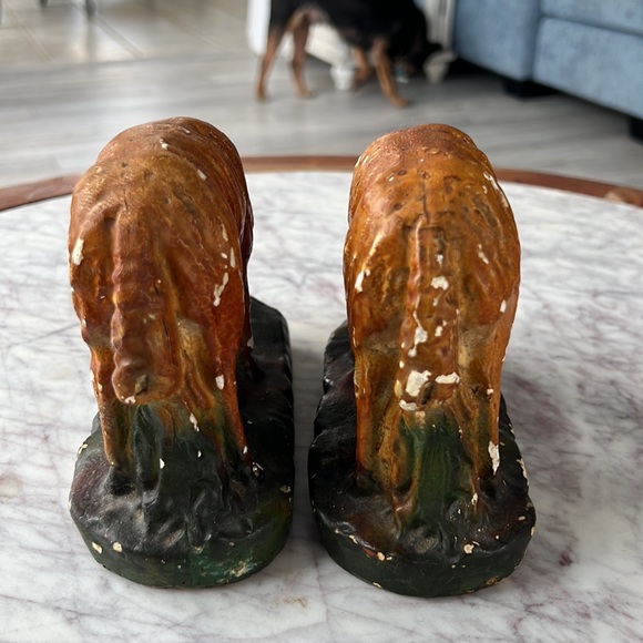 Vintage chalkware sheep bookends - Picture 10 of 14